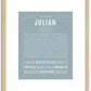 Julian | Name Art Print