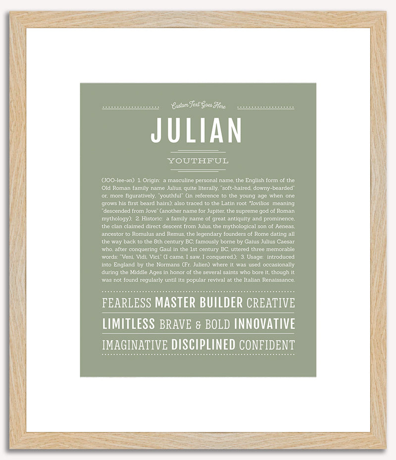 Julian | Name Art Print