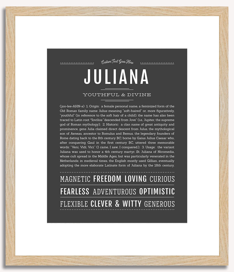 Juliana | Name Art Print