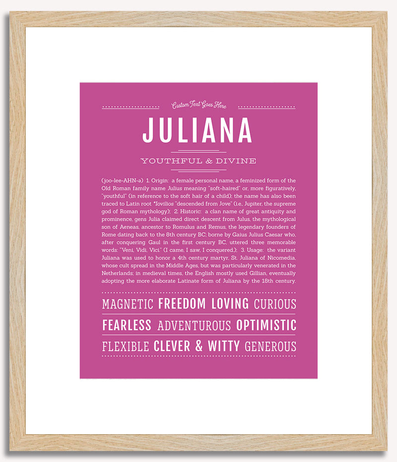 Juliana | Name Art Print