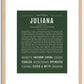 Juliana | Name Art Print