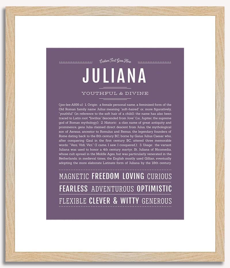 Juliana | Name Art Print