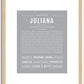 Juliana | Name Art Print