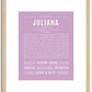 Juliana | Name Art Print