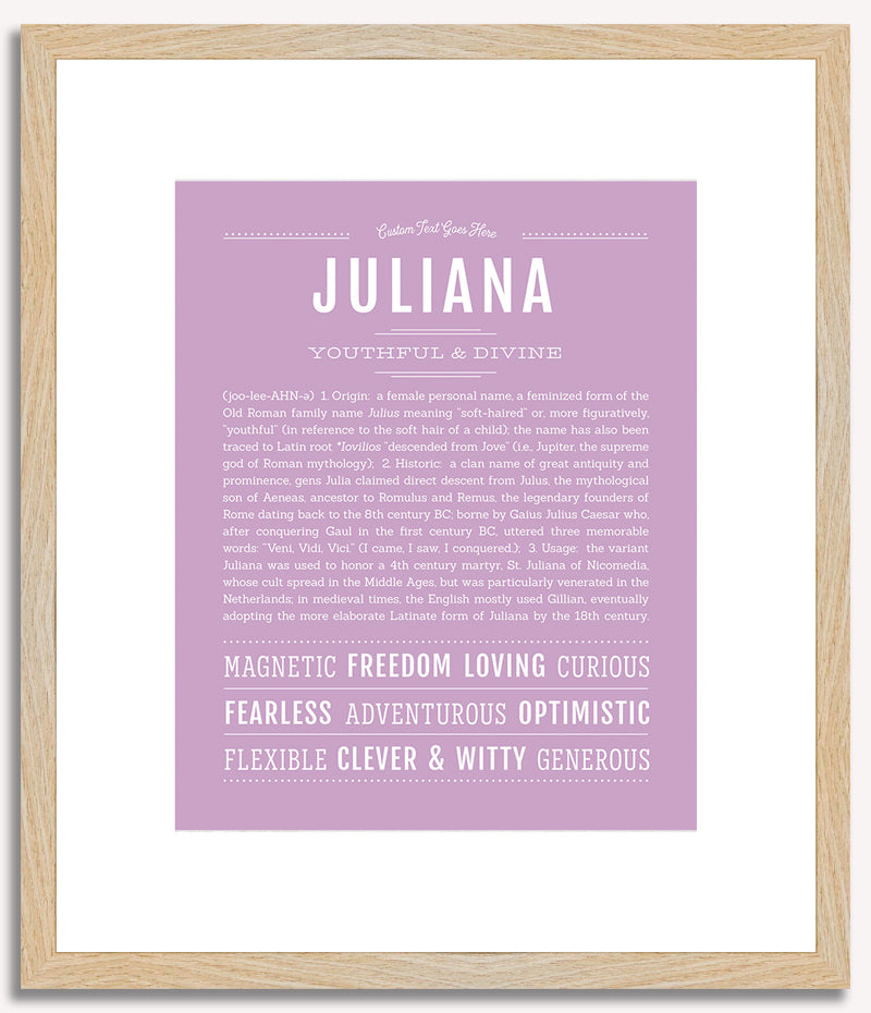 Juliana | Name Art Print