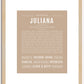 Juliana | Name Art Print