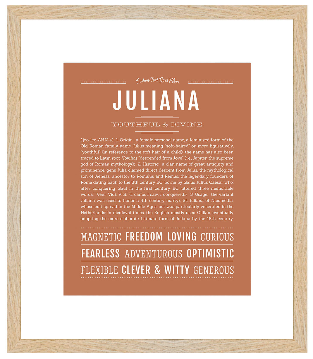 Juliana | Name Art Print