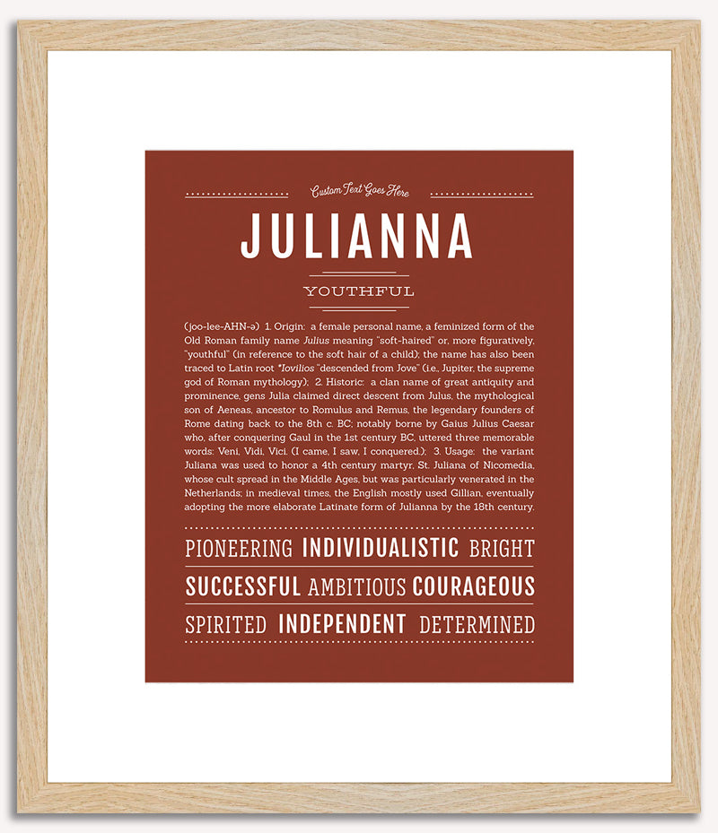 Julianna | Name Art Print