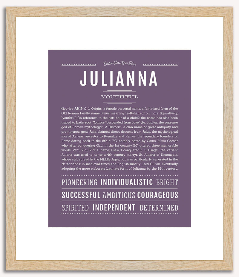 Julianna | Name Art Print