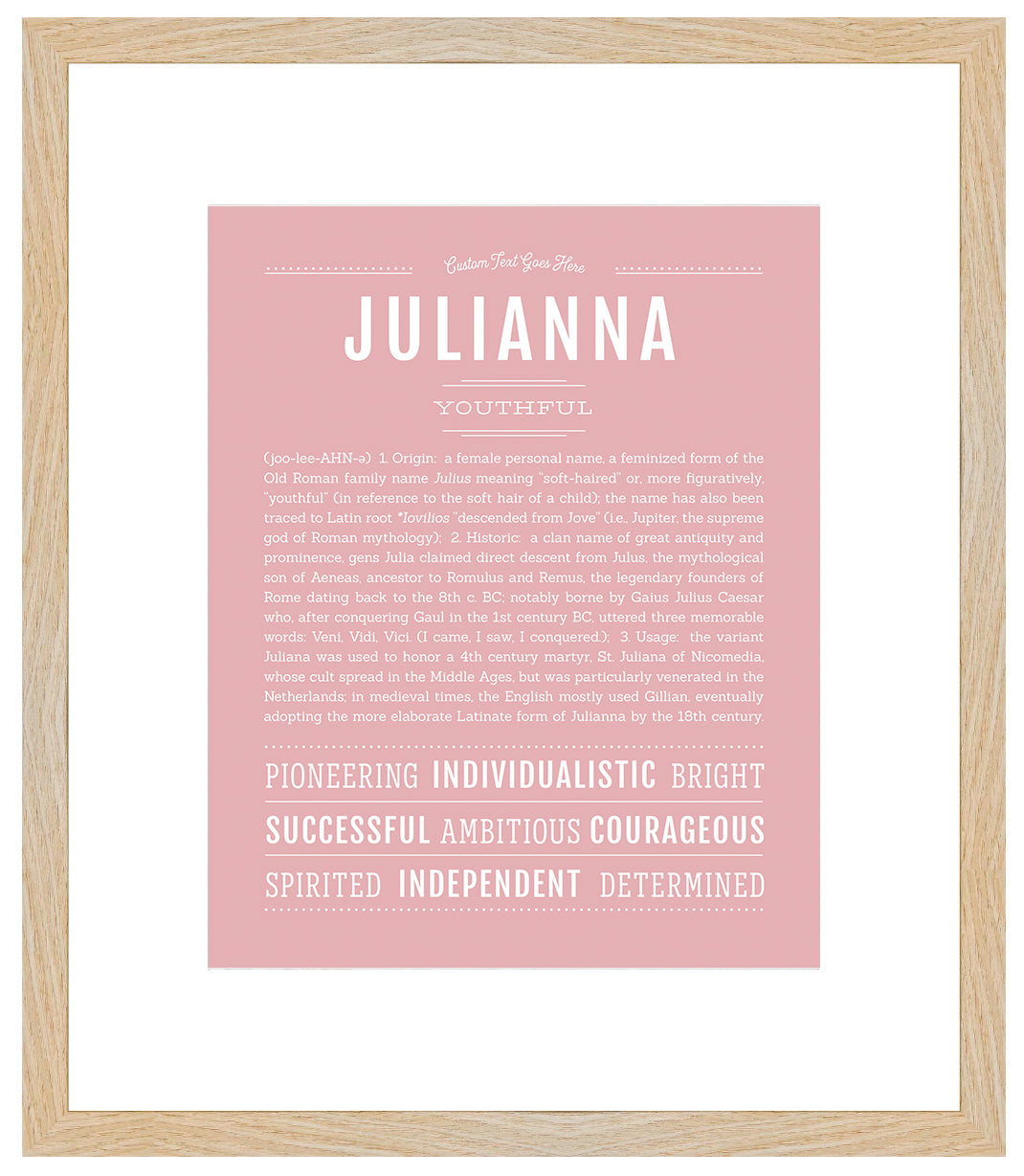 Julianna | Name Art Print