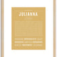 Julianna | Name Art Print