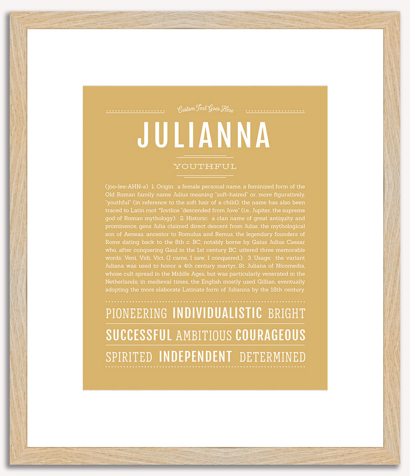 Julianna | Name Art Print