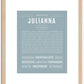 Julianna | Name Art Print