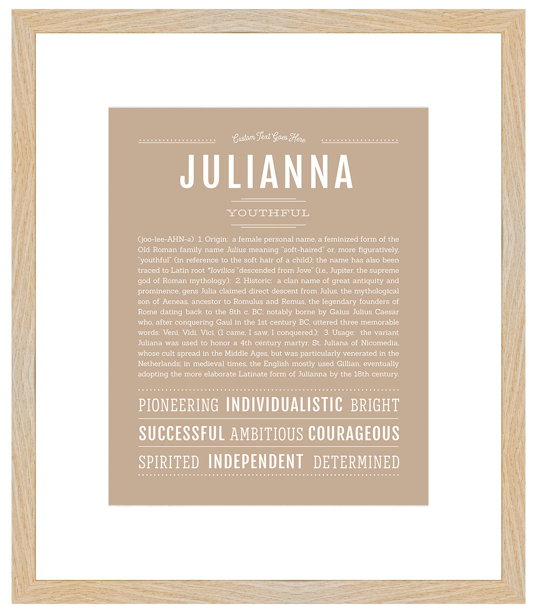 Julianna | Name Art Print