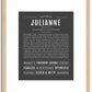 Julianne | Name Art Print