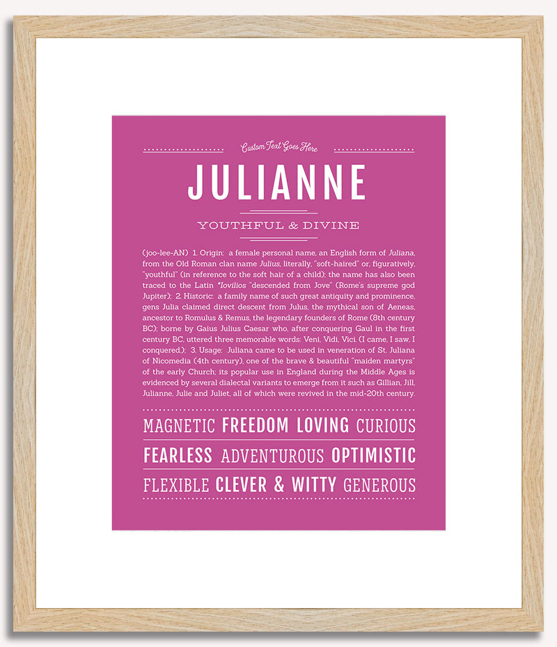 Julianne | Name Art Print