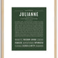 Julianne | Name Art Print