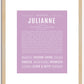 Julianne | Name Art Print