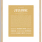 Julianne | Name Art Print