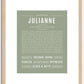 Julianne | Name Art Print