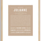 Julianne | Name Art Print