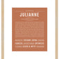 Julianne | Name Art Print