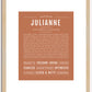 Julianne | Name Art Print