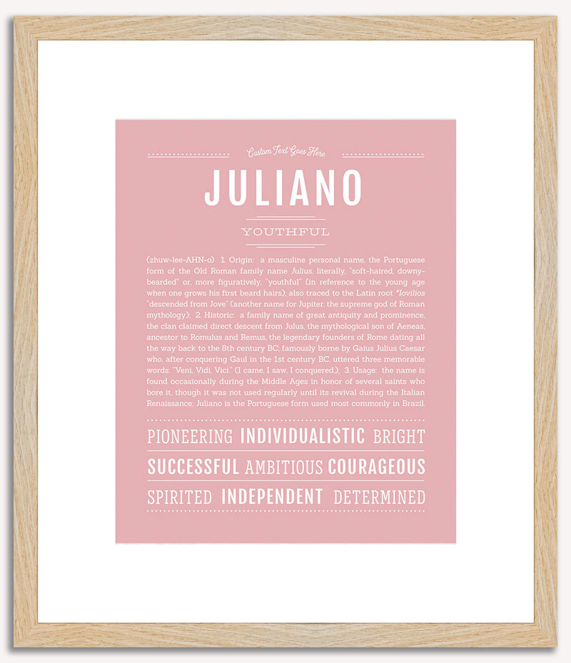 Juliano | Name Art Print