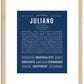 Juliano | Name Art Print