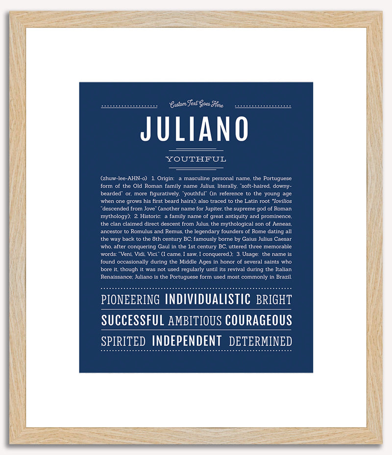 Juliano | Name Art Print