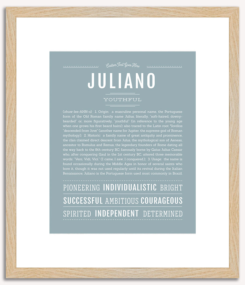 Juliano | Name Art Print