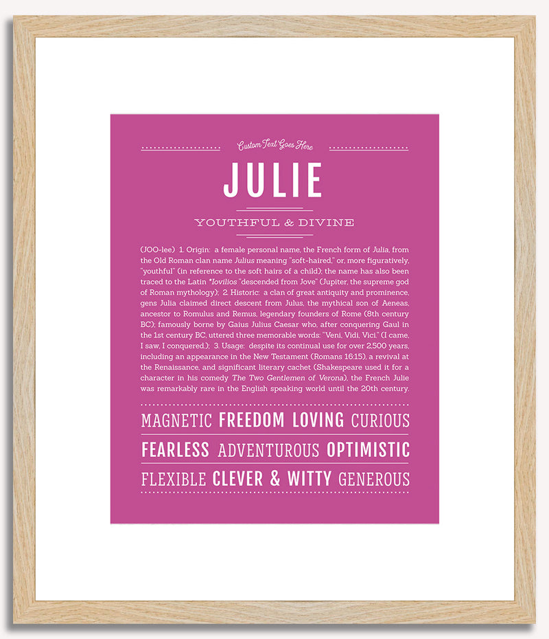 Julie | Name Art Print