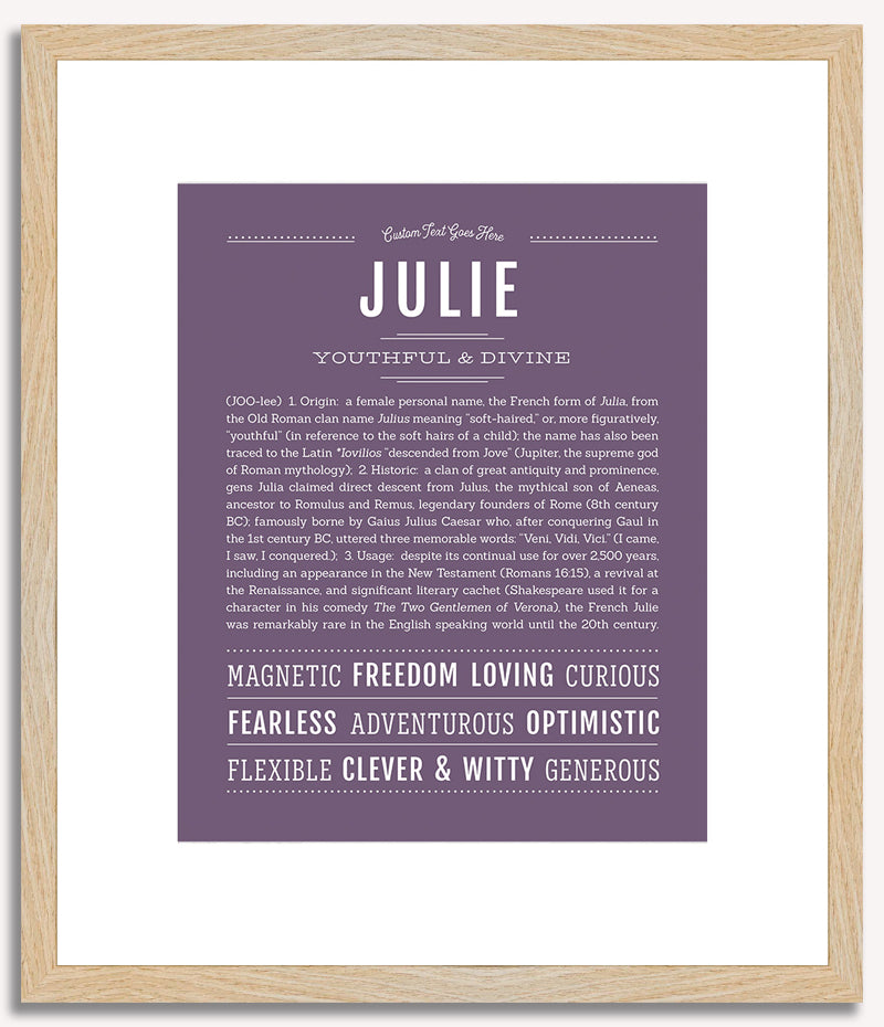 Julie | Name Art Print