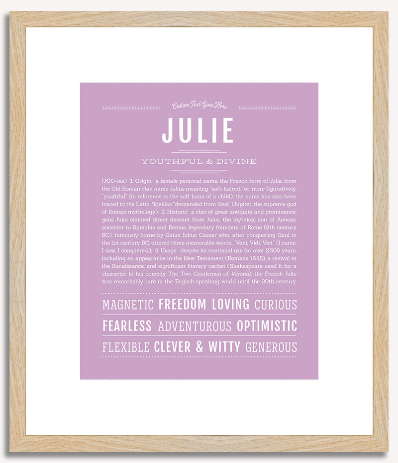 Julie | Name Art Print