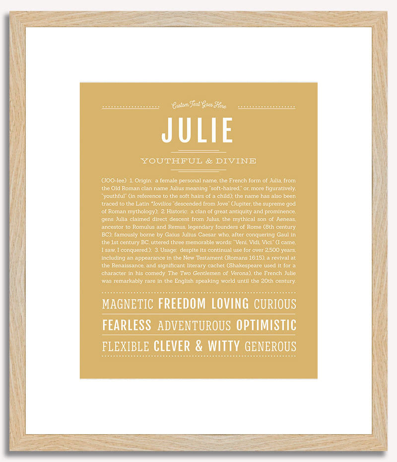 Julie | Name Art Print