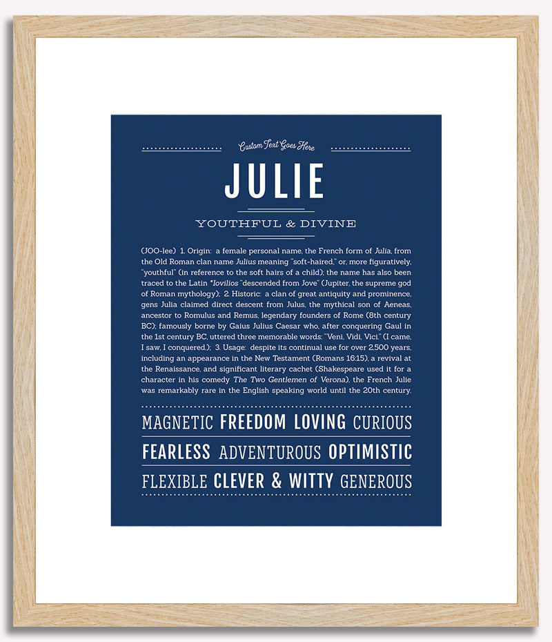 Julie | Name Art Print