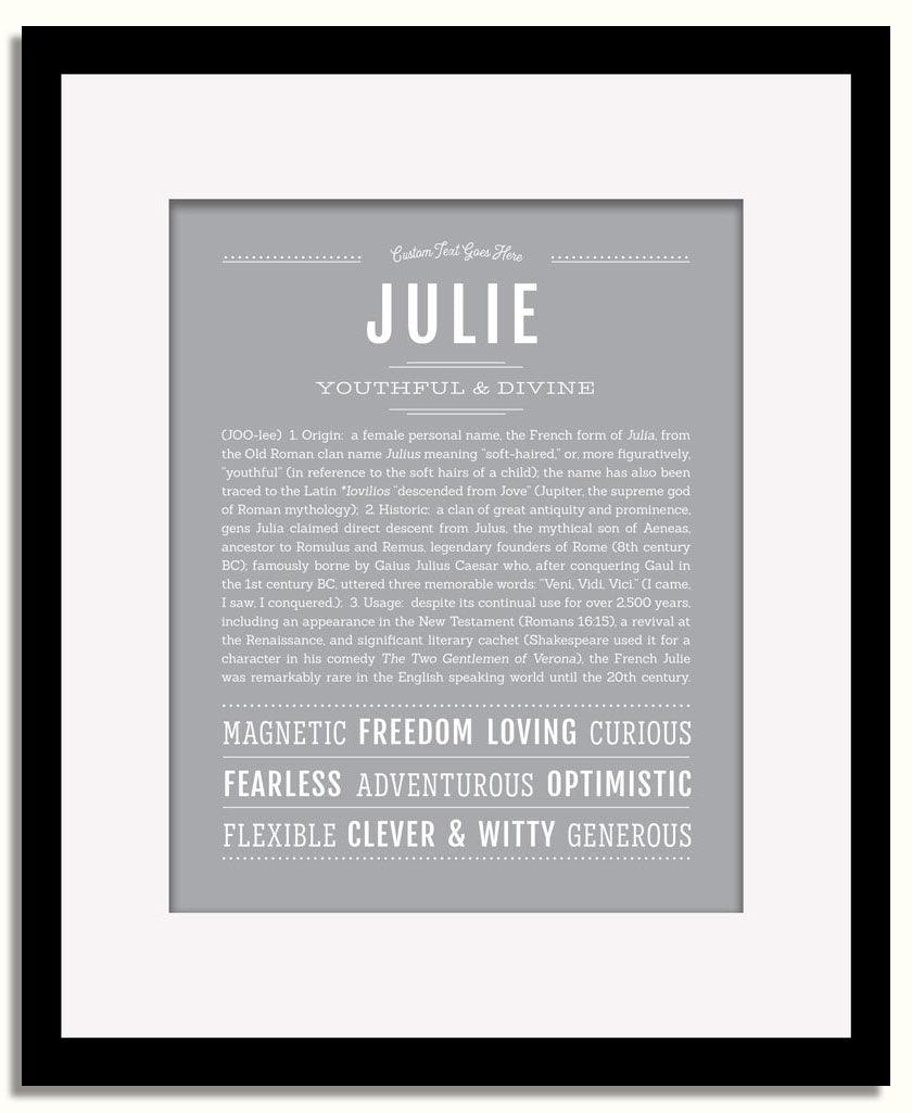 Frame Options | Sage | Black Frame, Matted