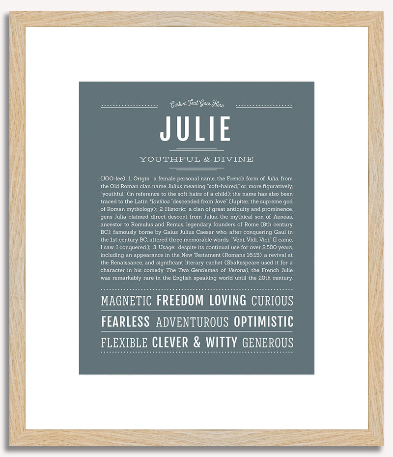 Julie | Name Art Print