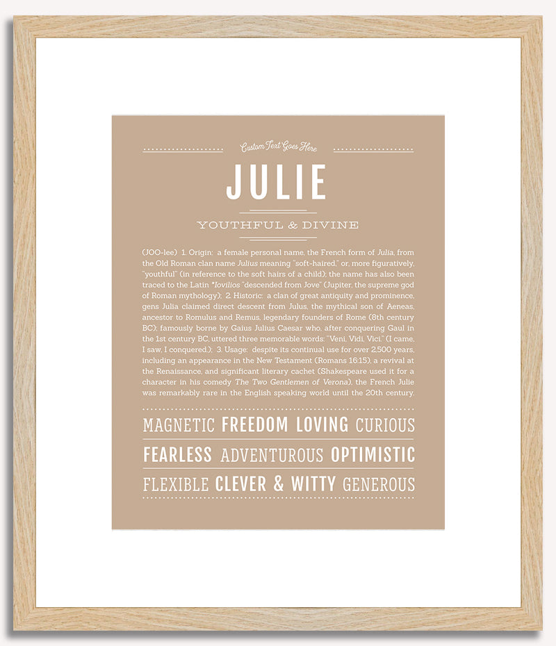 Julie | Name Art Print