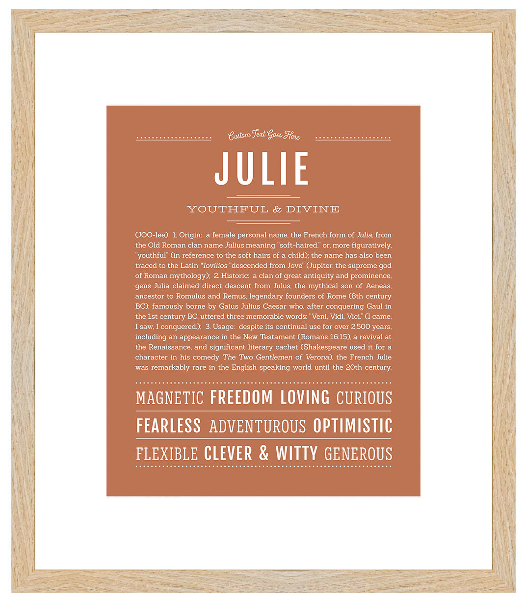 Julie | Name Art Print