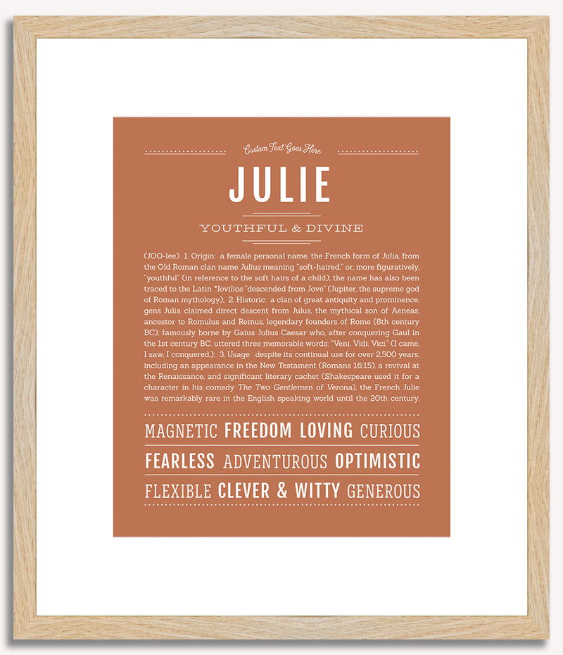 Julie | Name Art Print