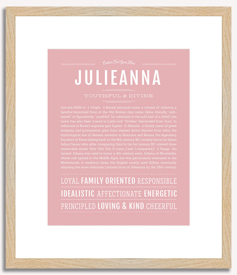 Julieanna | Name Art Print