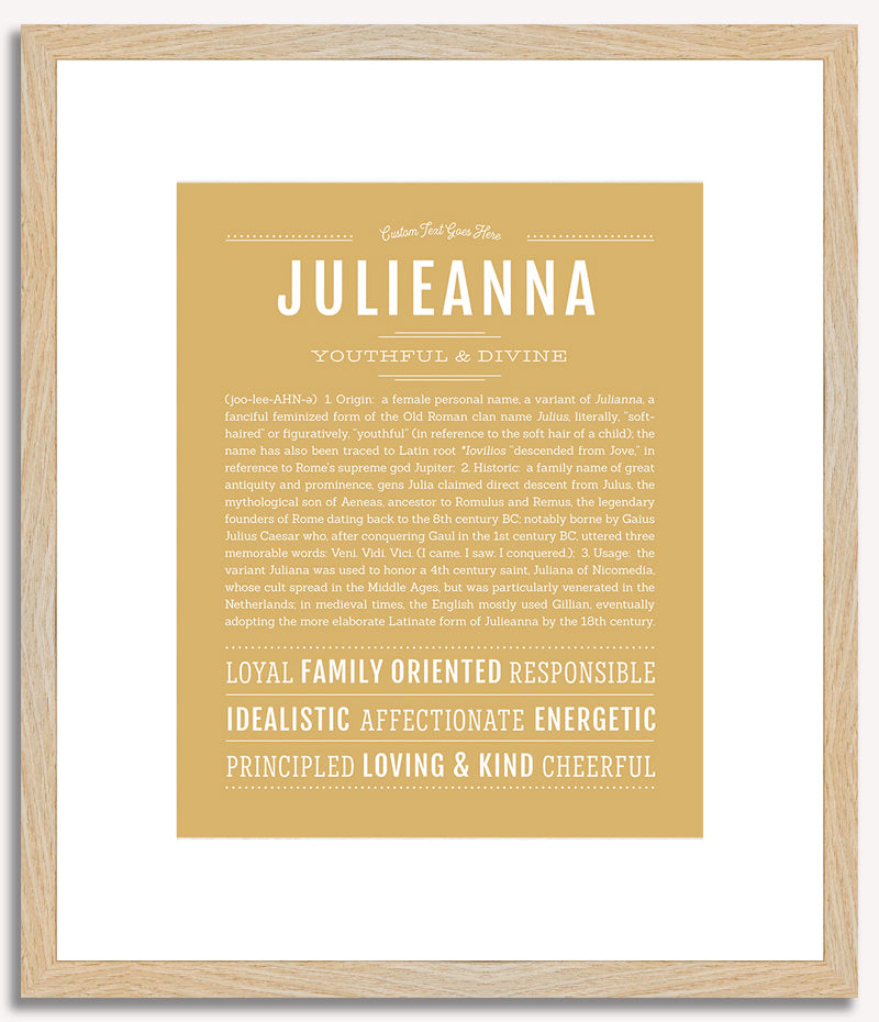 Julieanna | Name Art Print