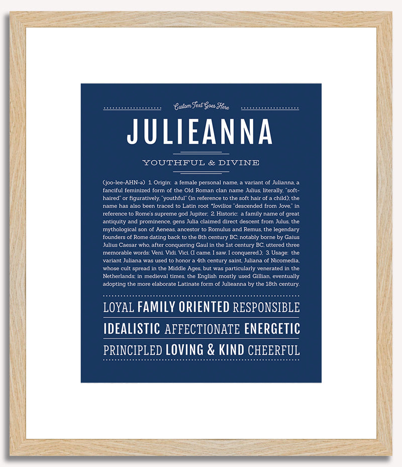 Julieanna | Name Art Print