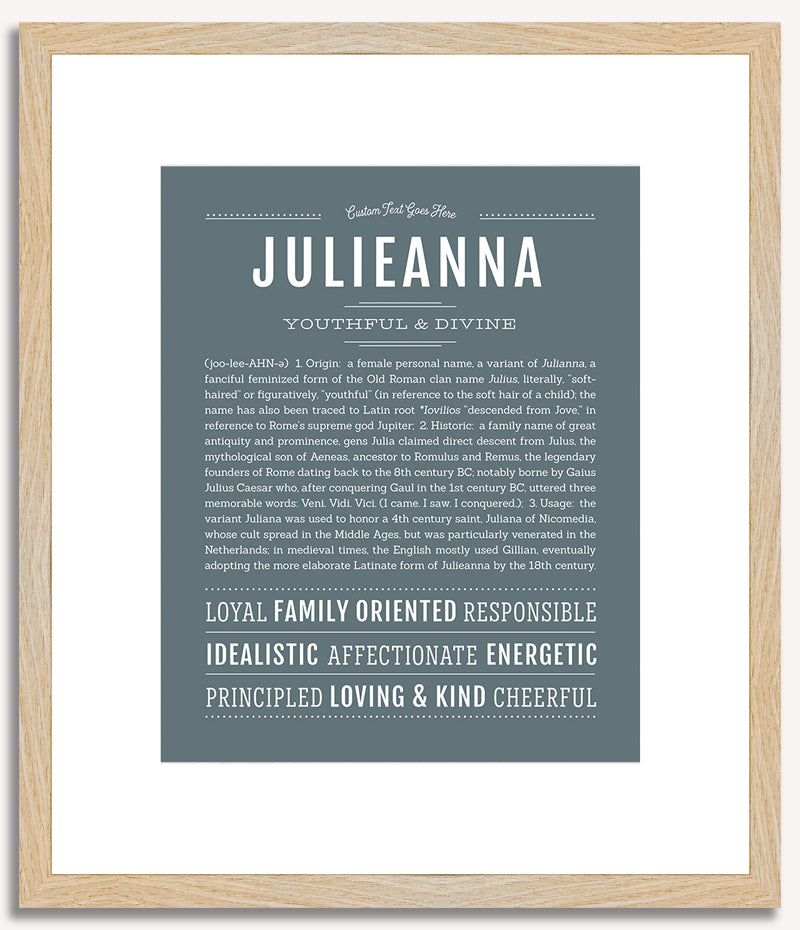 Julieanna | Name Art Print