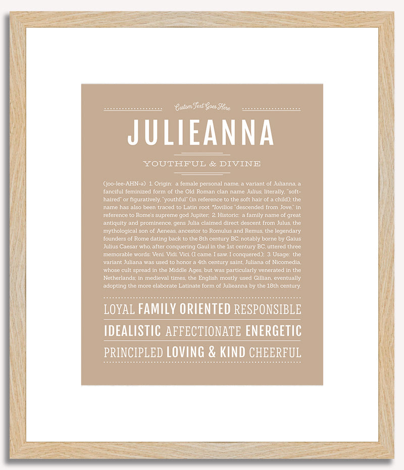 Julieanna | Name Art Print