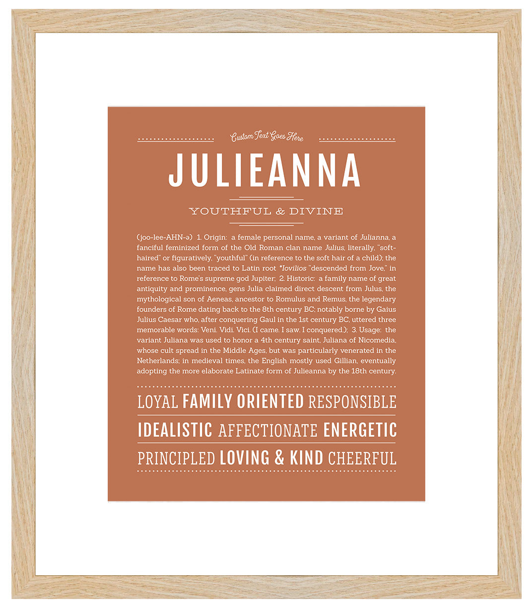 Julieanna | Name Art Print