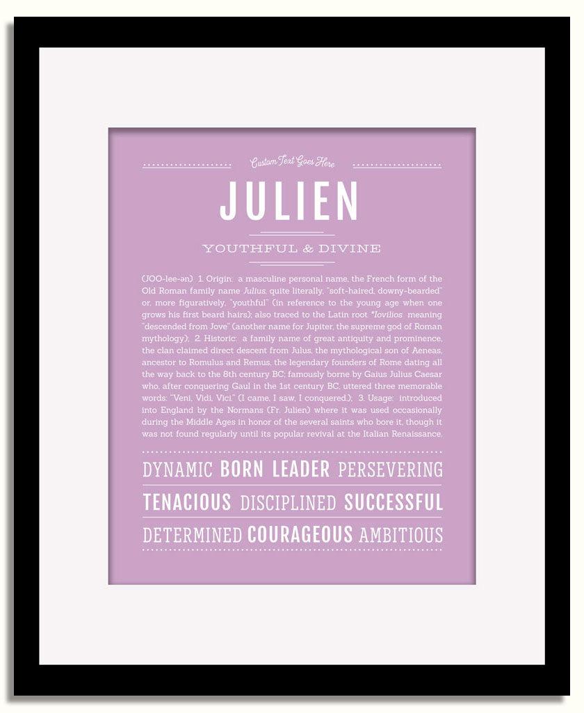 Frame Options | Lilac | Black Frame, Matted