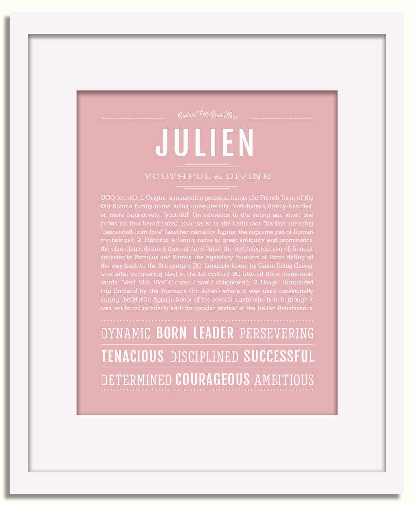 Frame Options | Dusty Rose | White Frame, Matted