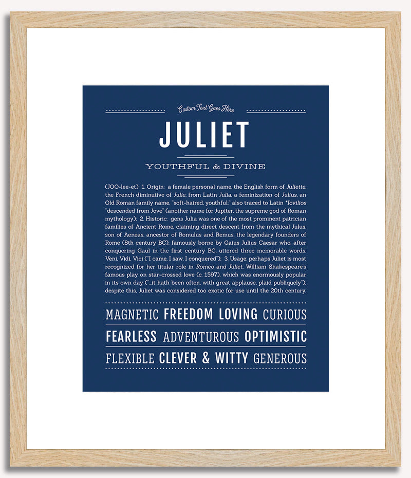 Juliet | Name Art Print